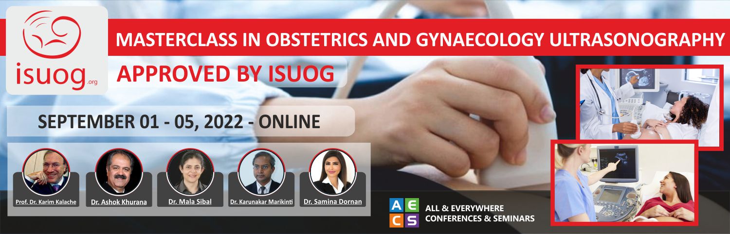 Web - Masterclass in Obstetrics and Gynaecology Ultrasonography - September 01 - 05, 2022