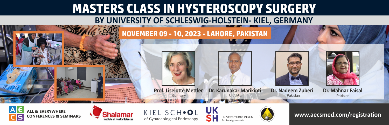 Web - Master Class in Hysteroscopy - November 09 - 10, 2023 - Lahore, Pakistan