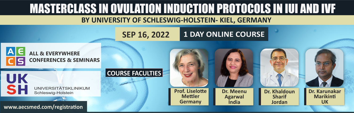 Web - Masterclass in Ovulation induction protocols in IUI and IVF - September 16, 2022