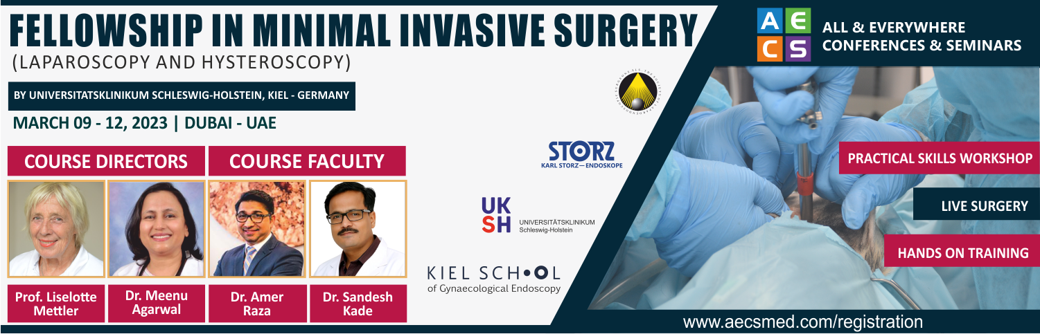 Web - Fellowship in Minimal Invasive Surgery (Laparoscopy and Hysteroscopy) - March 09 - 12, 2023