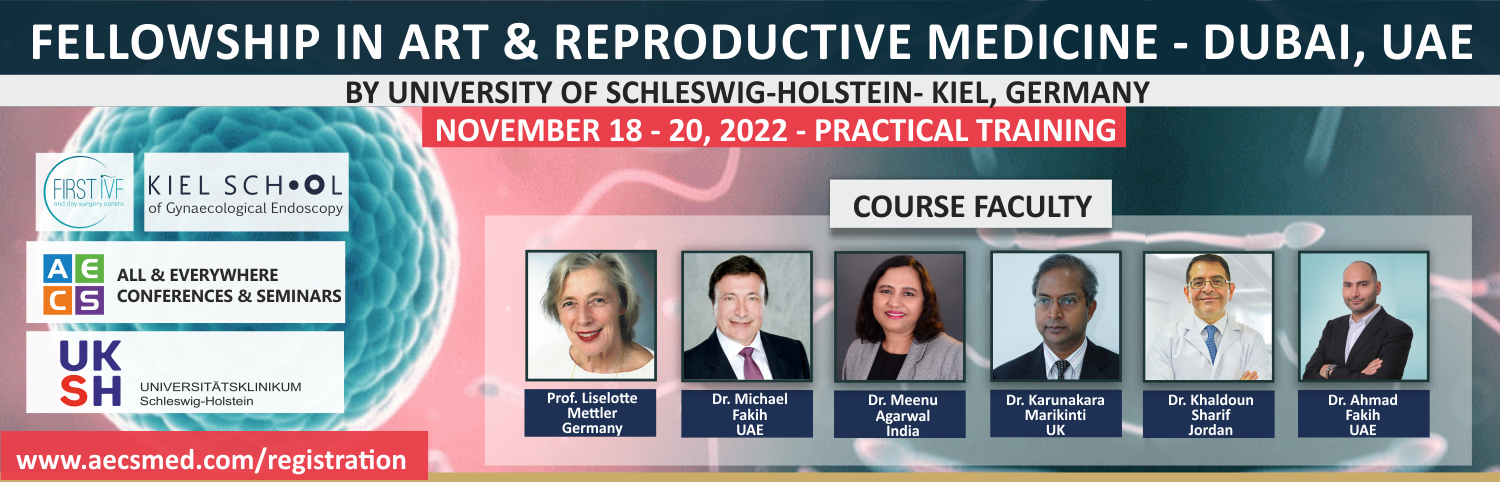 Web - Fellowship in ART and Reproductive Medicine - November 18 - 20, 2022 - Dubai