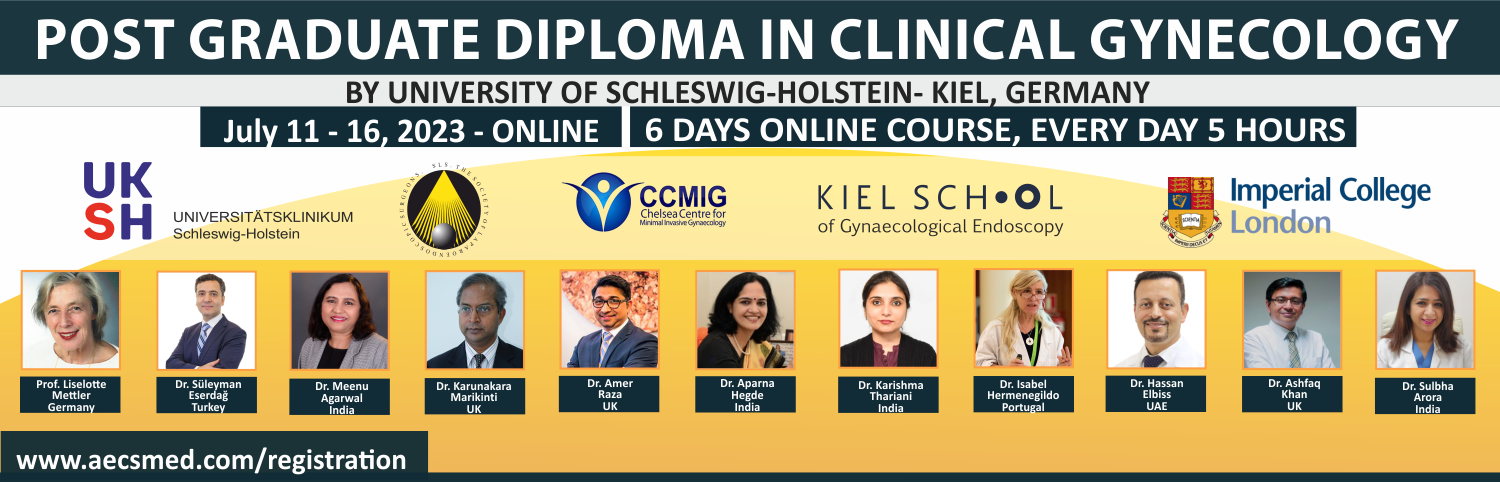 Web - Post Graduate Diploma in Gynecology - July 11 - 16, 2023