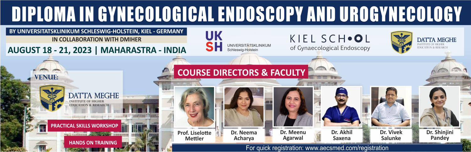 Web - Diploma in Gynecological Endoscopy and Urogynecology- August 18 - 21, 2023 - India