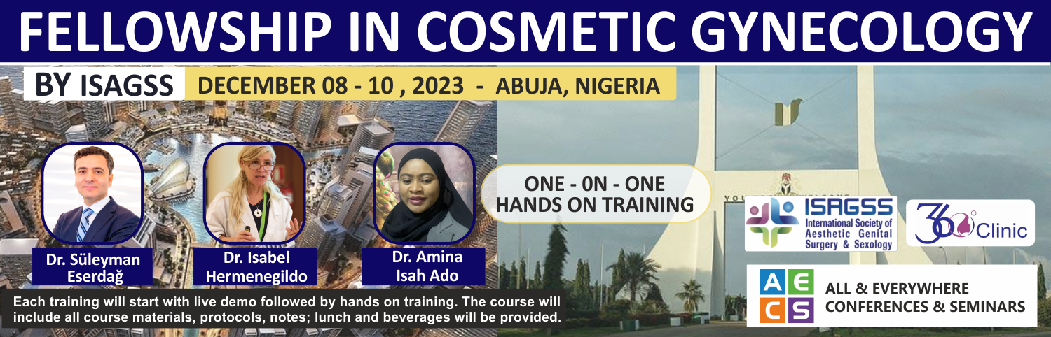 Web - Fellowship in Cosmetic Gynecology - December 08 - 10, 2023 - Abuja - Nigeria