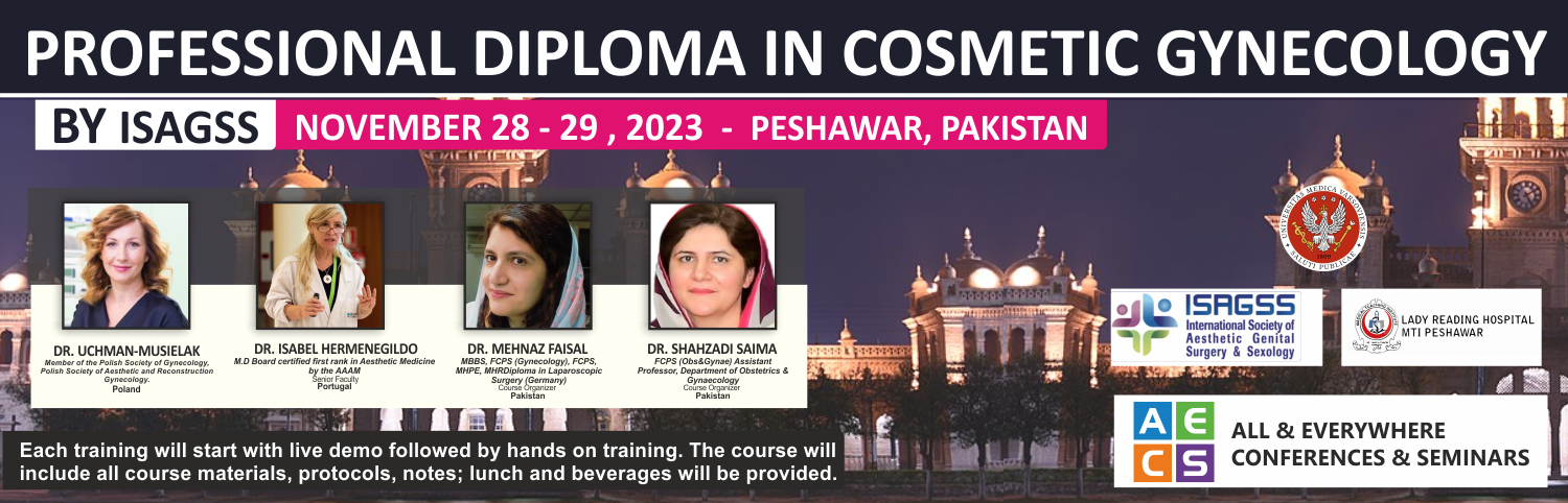 Web - Professional Diploma in Cosmetic Gynecology - November 28 - 29 - Peshawar, Pakistan 2023