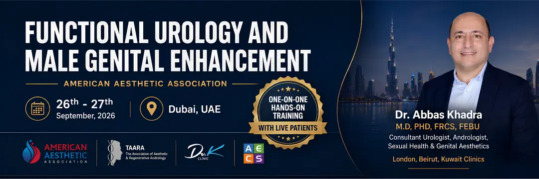 Functional Urology and Male Genital Enhancement course in Dubai with Dr Abbas Khadra